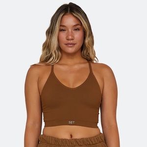 Set Active Sculptflex Ribbed V Bra - Little Havana